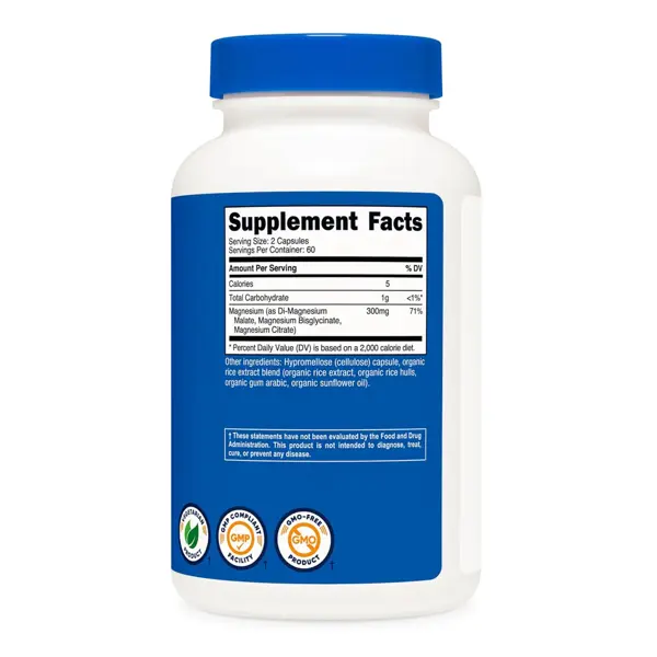 Nutricost Triple Magnesium Complex 300 Mg Capsules